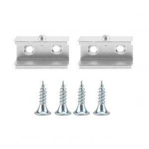 HJLIAN Lot de 2 supports de fixation de fenetre en aluminium pour verre, epaisseur 10 a 12 mm (L) - Neuf