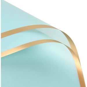 20 Feuilles Papier D'emballage De Fleurs, Imperméable Papier De Soie Métallique, Semi-Permeable Découpage Papier De Soie Flower Wrapping Paper, Papier De Soie Cadeau Pour Noël, Mariages (Vert) - Neuf