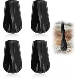Letnerny-4pcs Protecteur En Caoutchouc Embouts Pour B&acirc;tons De Marche Nordique Trekking Universels, Accessoires Rutschfest Pour B&acirc;tons De Trekking De 12mm - Neuf