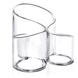 Organisateur de porte-pinceau de maquillage,organisateur de pinceaux de maquillage acrylique &agrave; 3 compartiments - Neuf