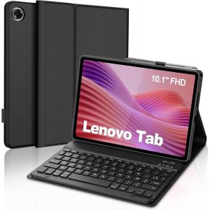 Coque Clavier Pour Lenovo Tab 10.1 Pouces 2025, Azerty Français Clavier Bluetooth Magnétique Détachable Pour Lenovo Tab 10.1"" 2025, Noir - Neuf