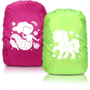 Housse Sac a Dos Impermeable,Protection Sac à Dos Pluie,Housse Sac à Dos Réfléchissante,Protege Sac a Dos Pluie Enfants,pour Garçons et Filles.[B2351] - Neuf