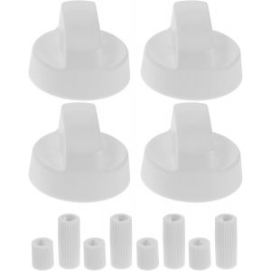 LETNERNY-Lot De 4 Boutons Universels De Rechange Pour Four - Pour Cuisinière À Gaz - Blanc - Neuf