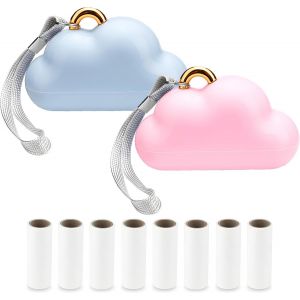 ChenQuanSarl-Lot De 2 Rouleau Anti Peluche, Rouleau Anti-Peluches Portable, Rouleau &Agrave; Peluche Voyage, Rouleau &Agrave; Charpie Collant, Rouleau &Agrave; Peluche En Gel R&eacute;utilisable, Avec 6 Recharges Pour Sac &Agrave; V&ecirc;t - Neuf