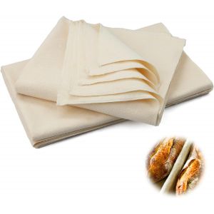 Loc-3 Pcs Toile De Lin Pour La Cuisson Du Pain 75 X 45cm Tissu De Boulanger Fermenté Boulangerie Accessoire Pour Fermentation De La Pâte Convient Aux Boulangers Amateurs Et Aux Débutants - Neuf