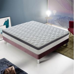 Matelas Ressorts Ensach&eacute;s 70x200 cm, POSITANO - Accueil M&eacute;moire De Forme - Epaisseur 28 Cm - Neuf