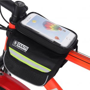 Duuti Bike Fornt Tube Sac Pour Ecran Tactile Pochette Etanche Pour Cadre De Velo (Vert) - Neuf