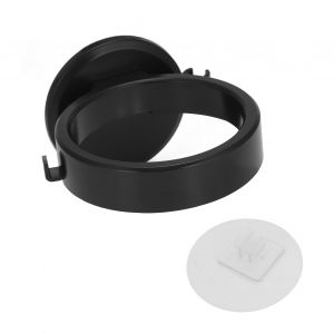 Support mural pour seche-cheveux, auto-adhesif, gain de place, noir - Neuf
