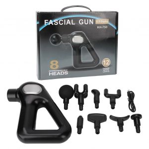 Pistolet electrique portable pour le massage musculaire profond du corps, outil de massage corporel pour athletes, noir - Neuf