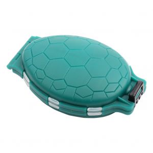 Boite a appats de peche en forme de tortue, 12 emplacements, support pour leurres, hamecons, etui de rangement, accessoires - Neuf