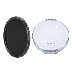 Filtre ND reglable Fikaz MRC ND2-1000, densite gris neutre, anti-poussiere et etanche, 77 mm - Neuf