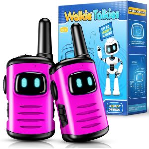 Mdy-Jouet Fille 3 4 5 6 7 8 Ans, Cadeau Fille 3-12 Ans Talkie Walkie Fille Jeu Fille 3-10 Ans Toki Walki Idée Cadeau Anniversaire Enfants Jouet Enfant Exterieur, Rose - Neuf