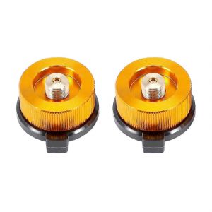 2 Pcs Adaptateur De Gaz Adaptateur De Cuisini&egrave;re De Gaz De Connexion De Po&ecirc;le De Camping En Plein Air Adaptateur De Bouteille De Gaz Pour Cartouche De Butane - Neuf