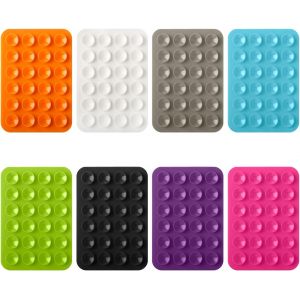 JGD-Lot de 8 supports de t&eacute;l&eacute;phone &agrave; ventouse en silicone, poign&eacute;e adh&eacute;sive pour t&eacute;l&eacute;phone, mini support antid&eacute;rapant &agrave; ventouse pour t&eacute;l&eacute;phone, tapis de support pour t&eacute;l&eacute;phone - Neuf