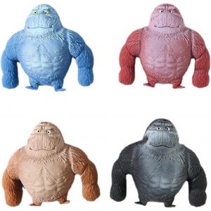 Kal-Jouet Gorille Anti-Anxiété,Poupée Gorille Anti-Stress,Poupée Gorille Réaliste Anti-Stress,Poupée Gorille Qui S'étire,Convient Pour Les Loisirs,Le Divertissement,Le Marron - Neuf