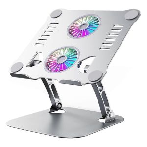 Coussin de refroidissement pour ordinateur portable avec support réglable par ventilateur pour toutes les tablettes - Neuf