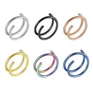 6 Pcs Anneaux De Nez En Acier Inoxydable Femmes Anneaux De Nez Femmes Or Piercings De Nez Bijoux De Piercing De Nez Bijoux Femmes Nez Cuff - Neuf