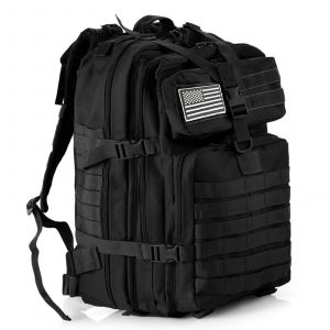 Kalec-25l/50l Robuste En Nylon Imperméable À L'eau Tactique Sport Trekking Pêche Chasse Camping Randonnée Sac À Dos Sacs À Dos En Plein Air,25l (Camo Black) - Neuf