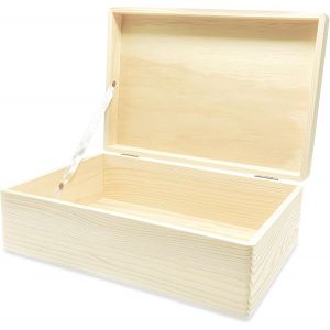 Jexnovashop-30 X 20 Cm Bo&icirc;te De Rangement En Bambou, Nature Deco Boite Rangement En Bois, Bo&icirc;te En Bois Avec Couvercle, Pour Aux Placards Et &Eacute;tag&egrave;res,Bo&icirc;te De Rangement De Bijoux - Neuf