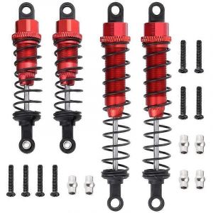 Amortisseur avant et arri&egrave;re rempli d'huile m&eacute;tallique pour WLtoys 1/12,rouge - Neuf