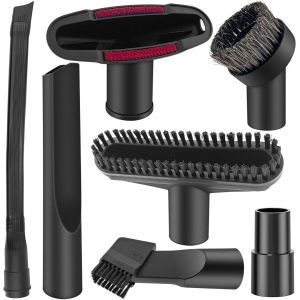 NouvelHorizonstore-6 Pi&egrave;ces Embout Aspirateur, Brosse Aspirateur Universel avec 1 Pi&egrave;ces 63cm Suceur Plat Flexible pour Aspirateurs avec un Diam&egrave;tre Int&eacute;rieur de 32 mm &agrave; 35 mm - Neuf