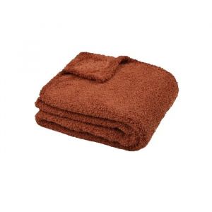 Plaid 130 X 160 Cm Montreal Roux - Neuf