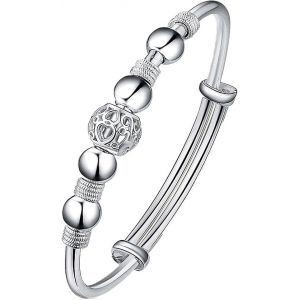 Spinner Bracelets Bracelets Pour Les Femmes Fidget Bracelet Pour L'anxiété Réglable En Argent - Neuf