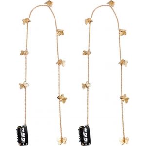 Lbgwp60-Lot De 4 Chaînes À Cheveux Papillon En Cristal - Pour Filles Et Enfants - Accessoire De Mariage - Neuf