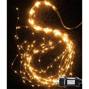 TRAHOO-Guirlande Lumineuse Sapin No&euml;l 2M 200 LED Lumi&egrave;res de No&euml;l Aliment&eacute;, 8 Modes Lumineux Cascade de Vigne &Eacute;tanche Guirlande de Noel Lumineuse pour Interieur Exterieur D&eacute;coration - Neuf