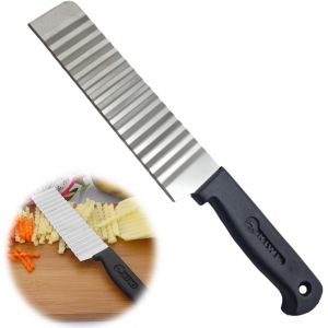 Sjzg-Coupe-Froiss&eacute; Crinkle Cutter - Lame Ondul&eacute;e En Acier Inoxydable Pour Fruits, L&eacute;gumes Et Pommes De Terre - Neuf