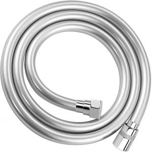 Tuyau douche 2m, Flexible Douche en PVC Avec double protection anti-torsion, Remplacement Universel, Avec double t&ecirc;te en laiton de qualit&eacute; sup&eacute;rieure, Anti-torsion - Neuf
