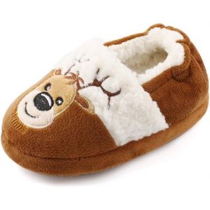 Ihkhu-Chausson Enfant Fille Garcon Animaux Peluche Souple Pantoufle Enfant Antidérapantes - Neuf