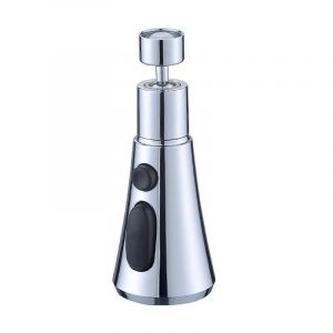 (G1/2, Chrome) Robinet De Cuisine Rotatif À 360°, Recharge Extractible M24 Pour Évier De Cuisine, Robinet De Cuisine À 3 Modes Avec Aérateur - Neuf