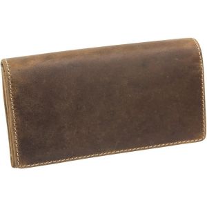 CAUC-Portefeuille femme pour 10 cartes de cr&eacute;dit porte monnaie XXL, cuir v&eacute;ritable - Vintage-Collection - Neuf