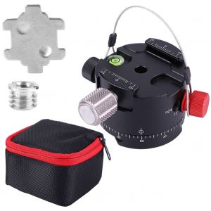 Rotule panoramique a 360 degres avec 5 positions d'indexation par clic pour trepied d'appareil photo (DH-50D) - Neuf