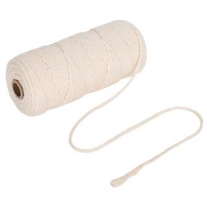 100m corde de coton 3mm monobrin coton macramé fil cordon pour bricolage artisanat fabrication - Neuf