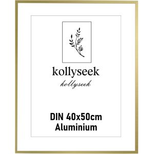 Cadre photo en aluminium A4 21x30cm Noir Cadre photo en m&eacute;tal avec verre acrylique incassable moderne cadre photo Cadre avec passe-partout pour images Affiche photo noir - Neuf