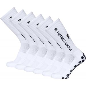 Asfasfq-Lot De 3 Paires De Chaussettes De Football Pour Homme Et Femme, Respirantes, Antidérapantes, Absorbent La Transpiration, Élastiques, Durables, Universelles Pour Le Football, Le Cyclisme, Le - Neuf