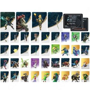 C Mini Nfc Cartes Compatibles Avec Amiibo Cahier Range-Carte De Jeu Wilderness + King's Tears S&eacute;rie Compl&egrave;te De 40 Cartes Pour Ns - Neuf