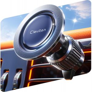 Support Telephone Voiture pour Magsafe, 2.14 kg Magn&eacute;tisme Fort (22X N55), Support Telephone Voiture Magnetique, A&eacute;ration, Aimant&eacute; pour iPhone 16/15/14/13/12 S&eacute;rie, Crochets 7e G&eacute;n, Noir - Neuf