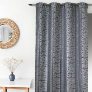 Rideau En Jacquard &Agrave; Rayures Verticales "Fun - Neuf