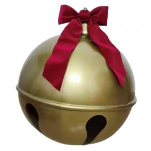 Gonflable g&eacute;ante de Cloche de No&euml;l - Ball en plein air Ornement Rouge Bowknot, Facile d'Installation - Neuf