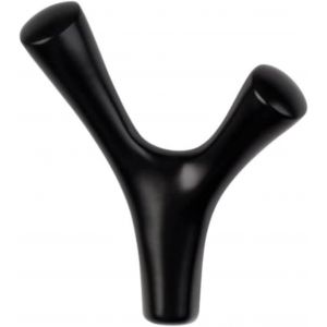 LouMaxx Pat&egrave;re murale design en noir mat - En m&eacute;tal - Moderne - Pour garde-robe et salle de bain - Neuf