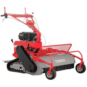 Tondeuse d&eacute;broussailleuse &agrave; fl&eacute;aux sur chenilles autotract&eacute;e essence 860 mm 15 CV Torros KPM860R - Neuf