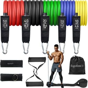 Ensemble De Bandes De R&eacute;sistance Empilables De 150 Lb - 11 Pi&egrave;ces Pour Entra&icirc;nements &Agrave; Domicile, Faciles &Agrave; Transporter, Durables Et Polyvalentes Pour Hommes Et Femmes - Neuf