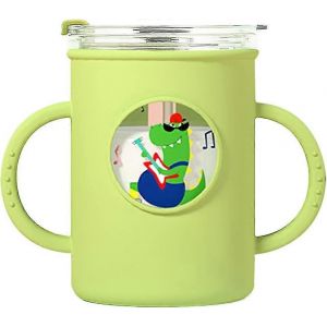 2024 Toddler Cups Avec Des Tasses Pour Bébés En Paille Faciles À Sucer,Tasses En Paille Anti-Déversement Pour Les Tout-Petits Couvercle Et Paille - Neuf