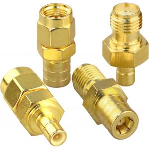 Tianyi-Kit D'adaptateur De Connecteur Sma Vers Smb 4 Kit De Connecteur De Type Sma Vers Smb Pour Drone Fpv/Câble D'extension Adaptateur D'antenne Dab Adaptateur Sma Vers Connecteur Smb - Neuf