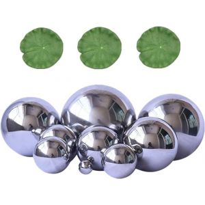 Nouvelhorizonstore-Lot De 9 Boules Flottantes Argent&eacute;es Avec 3 Feuilles De Lotus Flottantes Pour Mini &Eacute;tang, Terrasse, Bassin, Fontaine Solaire, Jardin, Balcon, Bassin, D&eacute;coration - Neuf