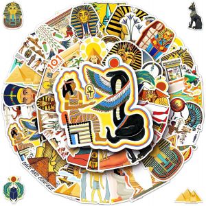 Acdsgd-2 X 50 Pi&egrave;ces Autocollants Egypte, Autocollants De Style &Eacute;gyptien, Autocollants Pharaon &Eacute;gyptien, Autocollants R&eacute;tro, Pour Ordinateur Portable, Skateboard, Scrapbooking D&eacute;calcomanie &Eacute;tanche - Neuf