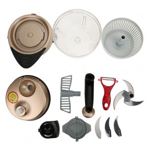 Hjlian Hachoir A Viande Manuel Multifonction 1,5 L, Accessoire De Cuisine - Neuf
